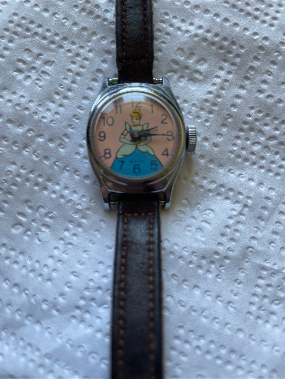 WORKING CINDERELLA CHILDRENS DISNEY WATCH 1950'S